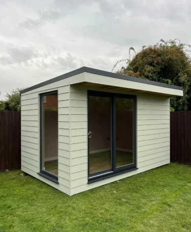 White Hardiplank Room