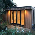 Cedar Room with lights suffolk